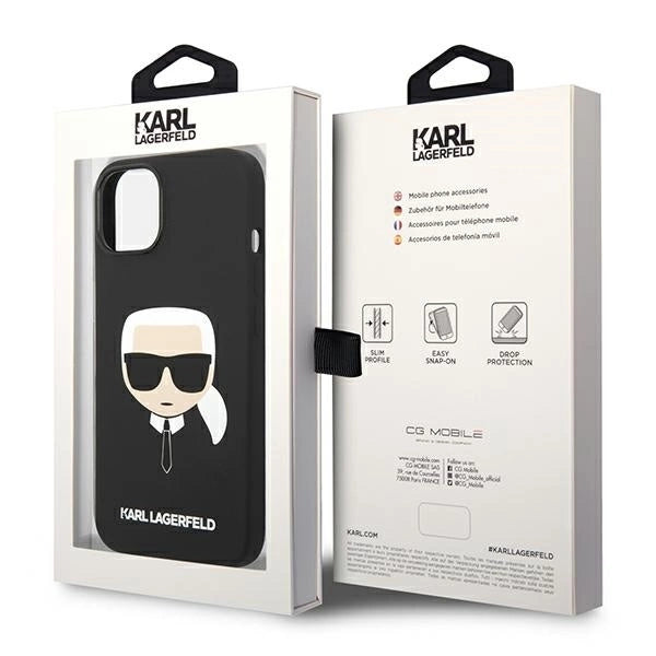 Karl Lagerfeld Silicone Karl's Head MagSafe case for iPhone 14 Plus - black_7