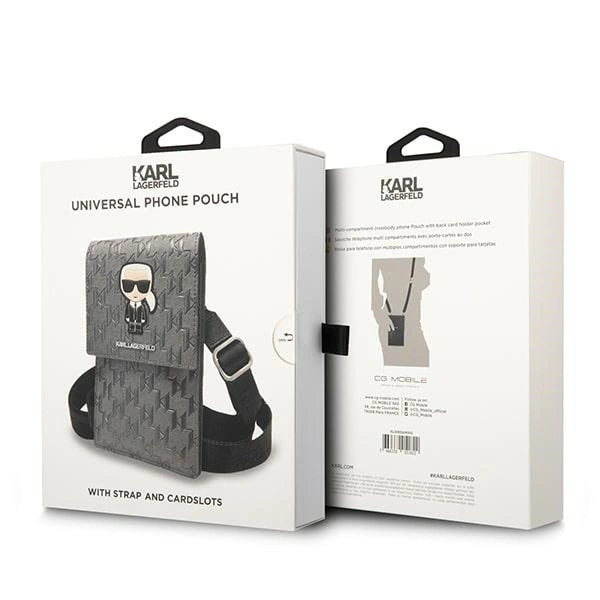 Karl Lagerfeld Ikonik Karl Monogram Patch bag - silver_5