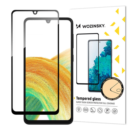 Wozinsky Full Glue Tempered Glass Tempered Glass For Samsung Galaxy A34 5G 9H Full Screen Cover With Black Frame_0