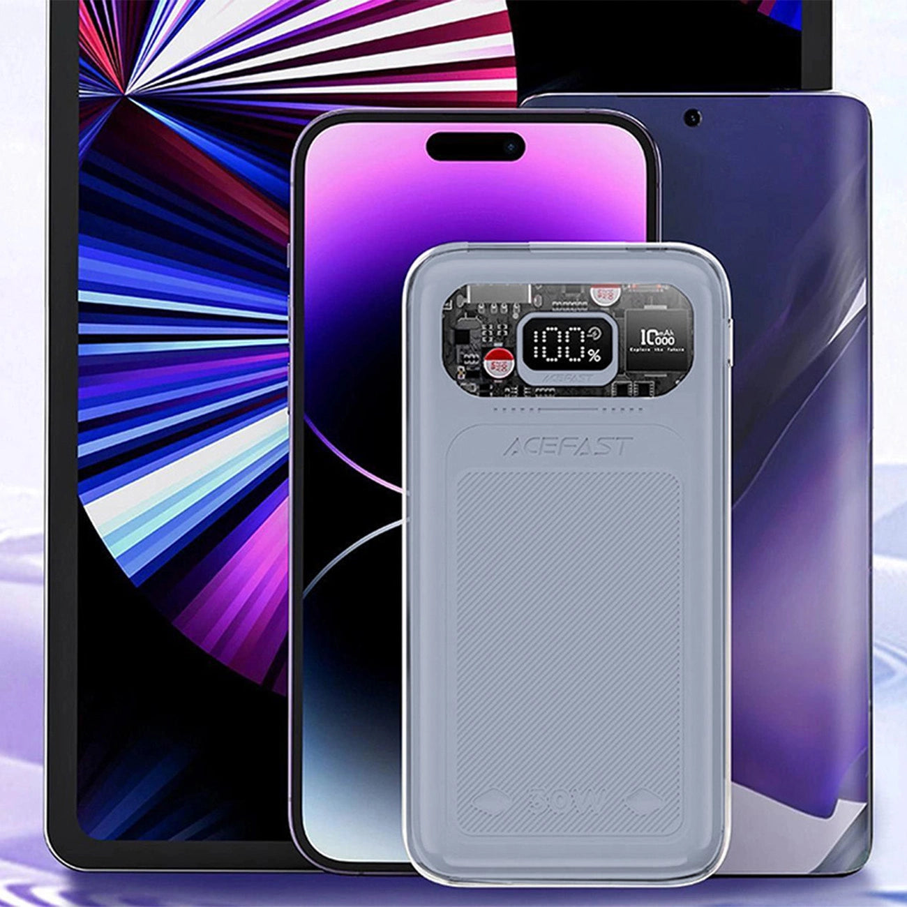 Acefast powerbank 10000mAh Sparkling Series fast charging 30W gray (M1)_4