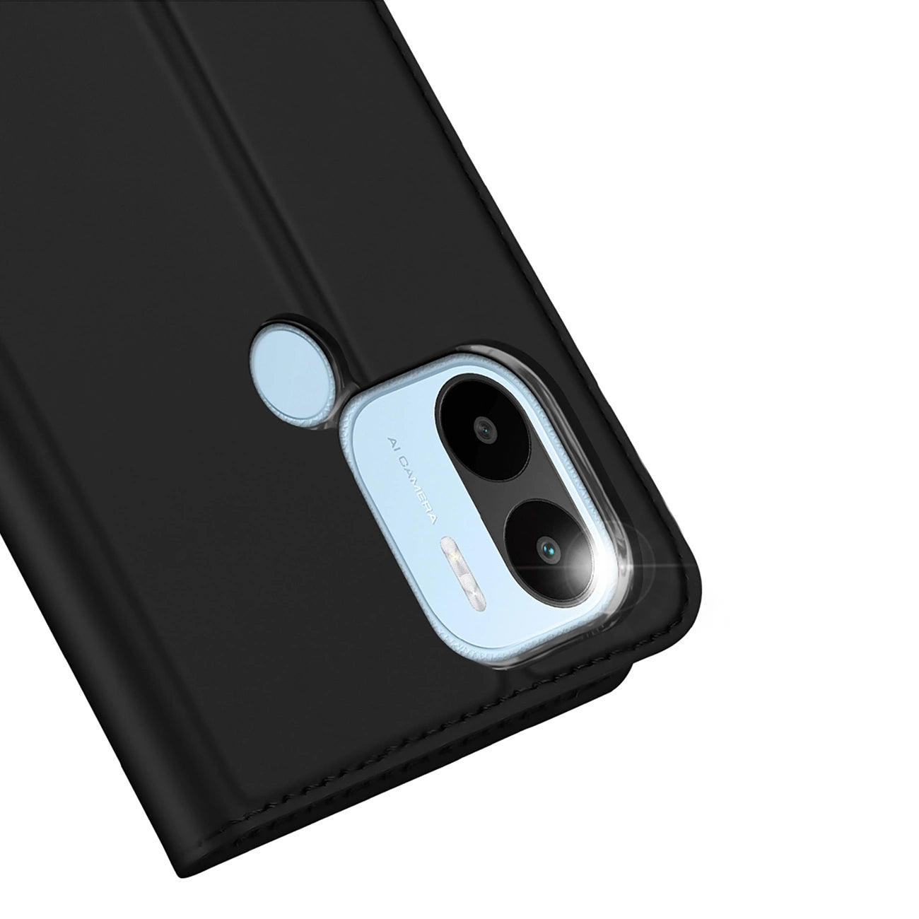 Dux Ducis Skin Pro Case for Xiaomi Redmi A1+ Flip Card Wallet Stand Black_2