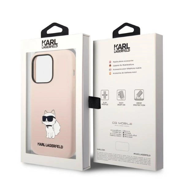 Karl Lagerfeld KLHCP14LSNCHBCP iPhone 14 Pro 6.1" hardcase pink/pink Silicone Choupette_7