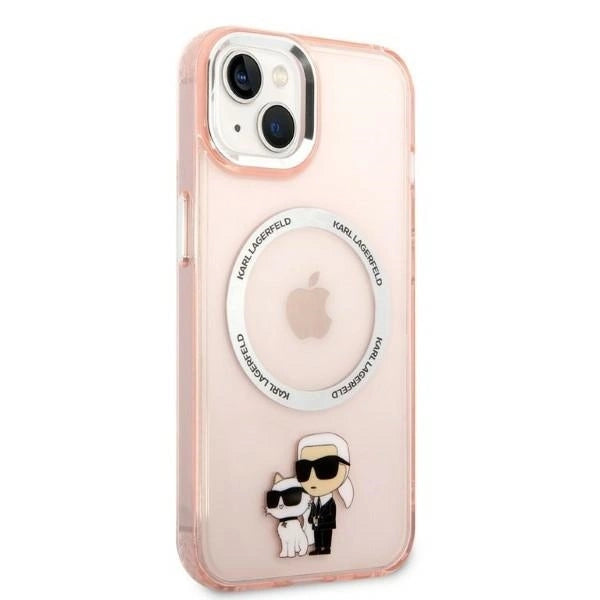 Karl Lagerfeld KLHMP14SHNKCIP iPhone 14 6.1" hardcase pink/pink Iconic Karl&Choupette Magsafe_3