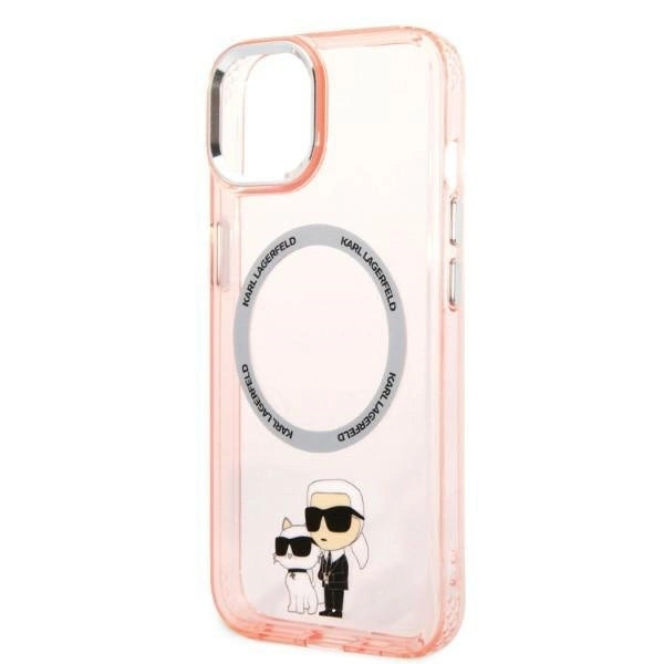 Karl Lagerfeld KLHMP14SHNKCIP iPhone 14 6.1" hardcase pink/pink Iconic Karl&Choupette Magsafe_5