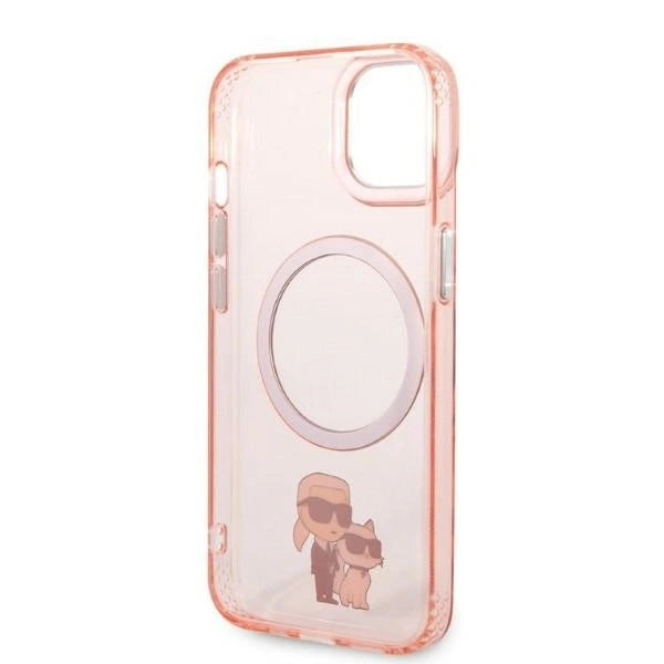 Karl Lagerfeld KLHMP14SHNKCIP iPhone 14 6.1" hardcase pink/pink Iconic Karl&Choupette Magsafe_6