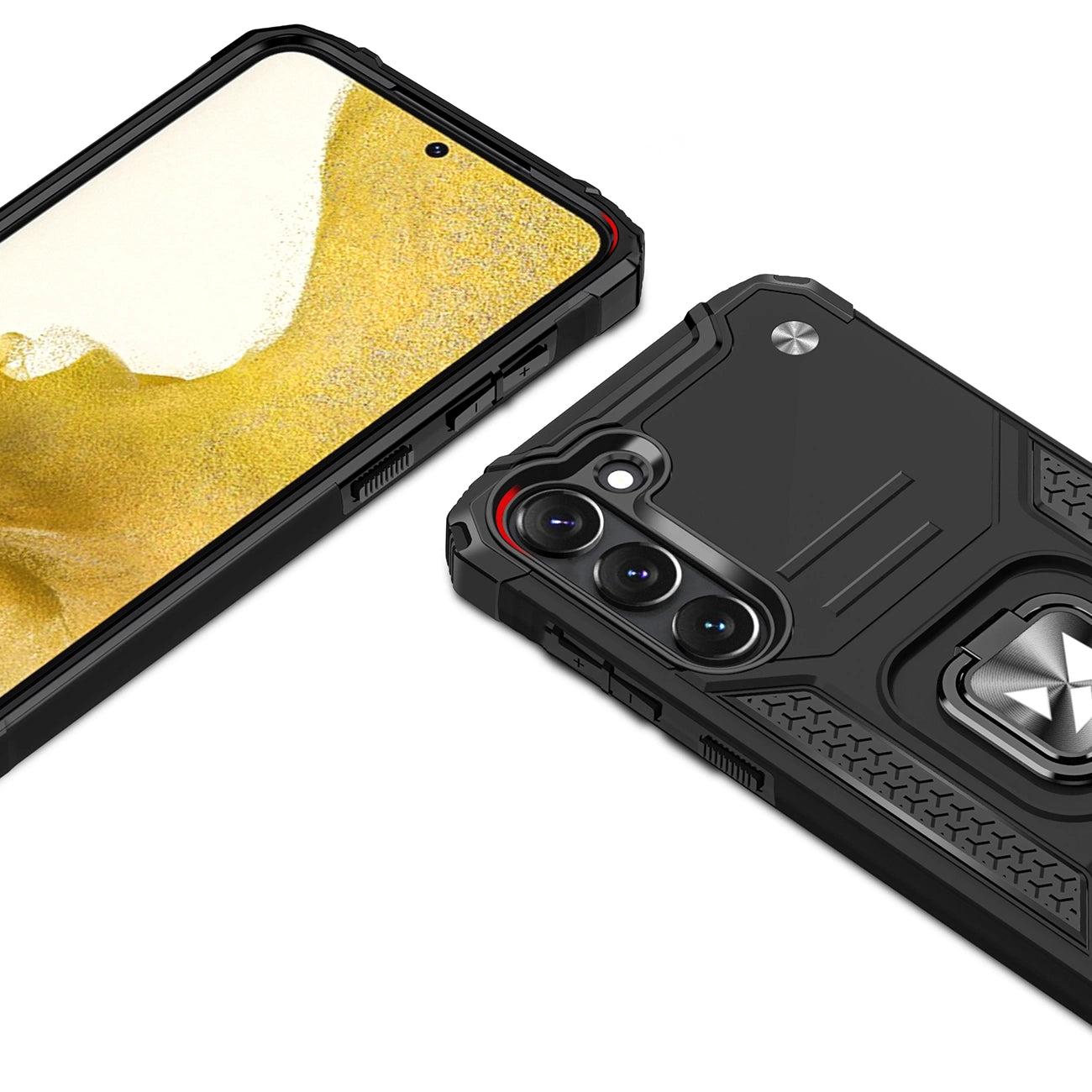 Wozinsky Ring Armor case for Samsung Galaxy S23+ armored cover magnetic holder ring black_1