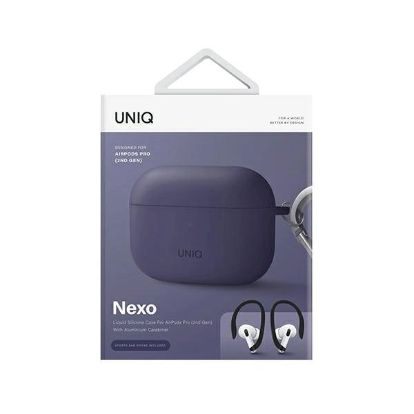 Uniq Nexo case for AirPods Pro 2 + ear hooks - purple_2
