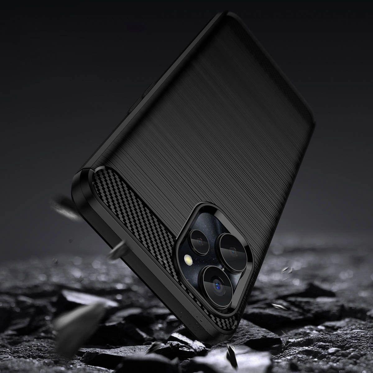 Carbon Case for Realme 10 5G / Realme 9i 5G Flexible Silicone Carbon Cover Black_3