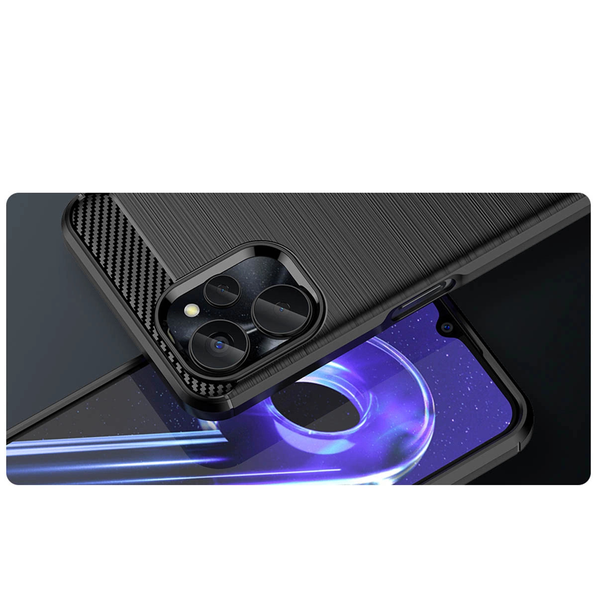Carbon Case for Realme 10 5G / Realme 9i 5G Flexible Silicone Carbon Cover Black_8