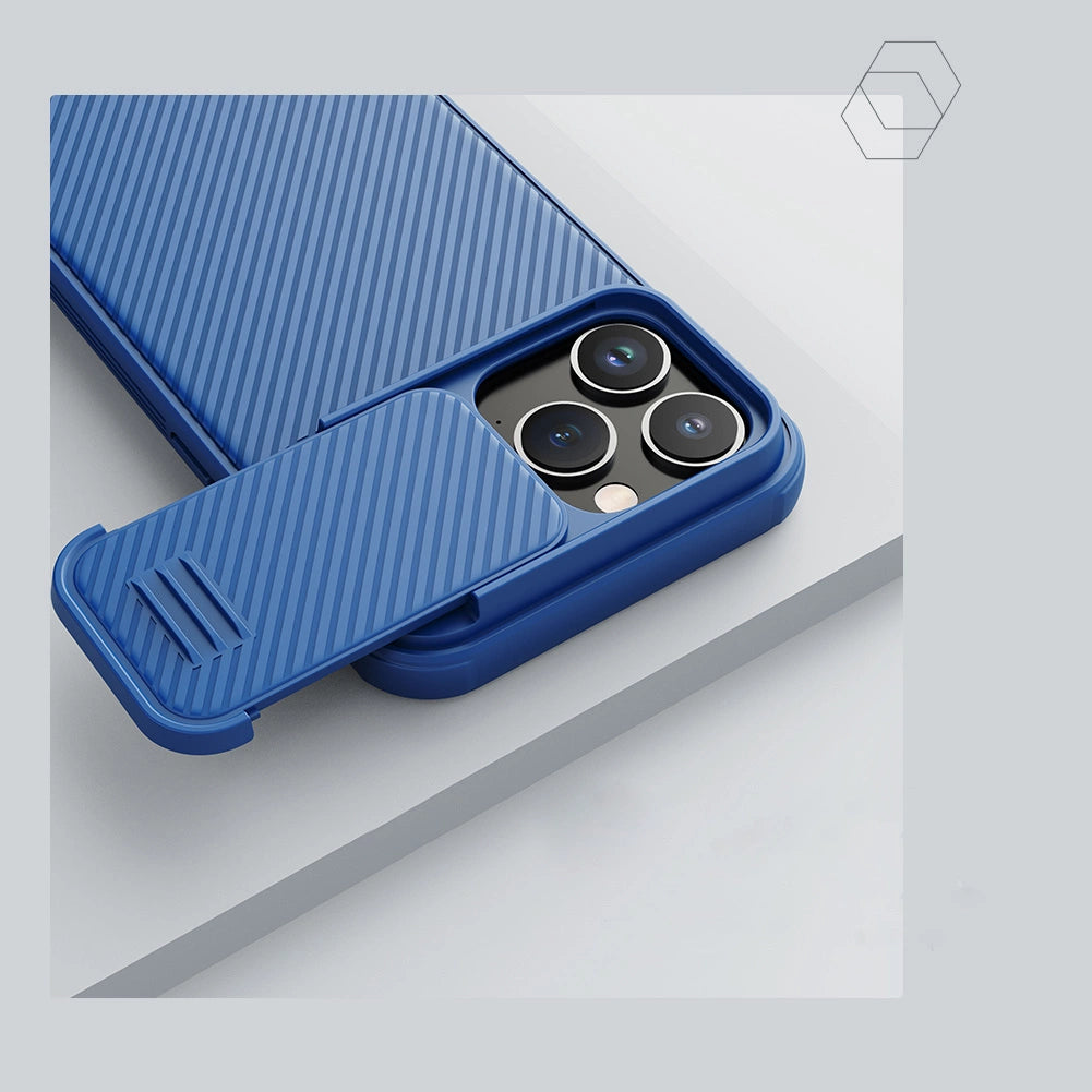 Nillkin CamShield S Case iPhone 14 Pro Max Armored Cover Camera Protector Blue_8