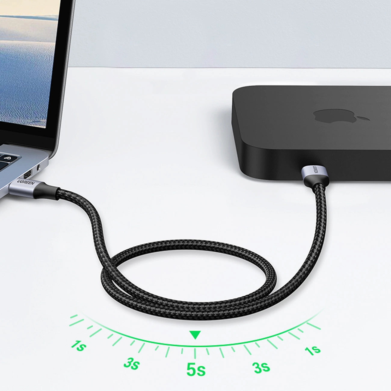 Ugreen cable USB cable - USB 3.0 5Gb/s 1m gray (US373)_3