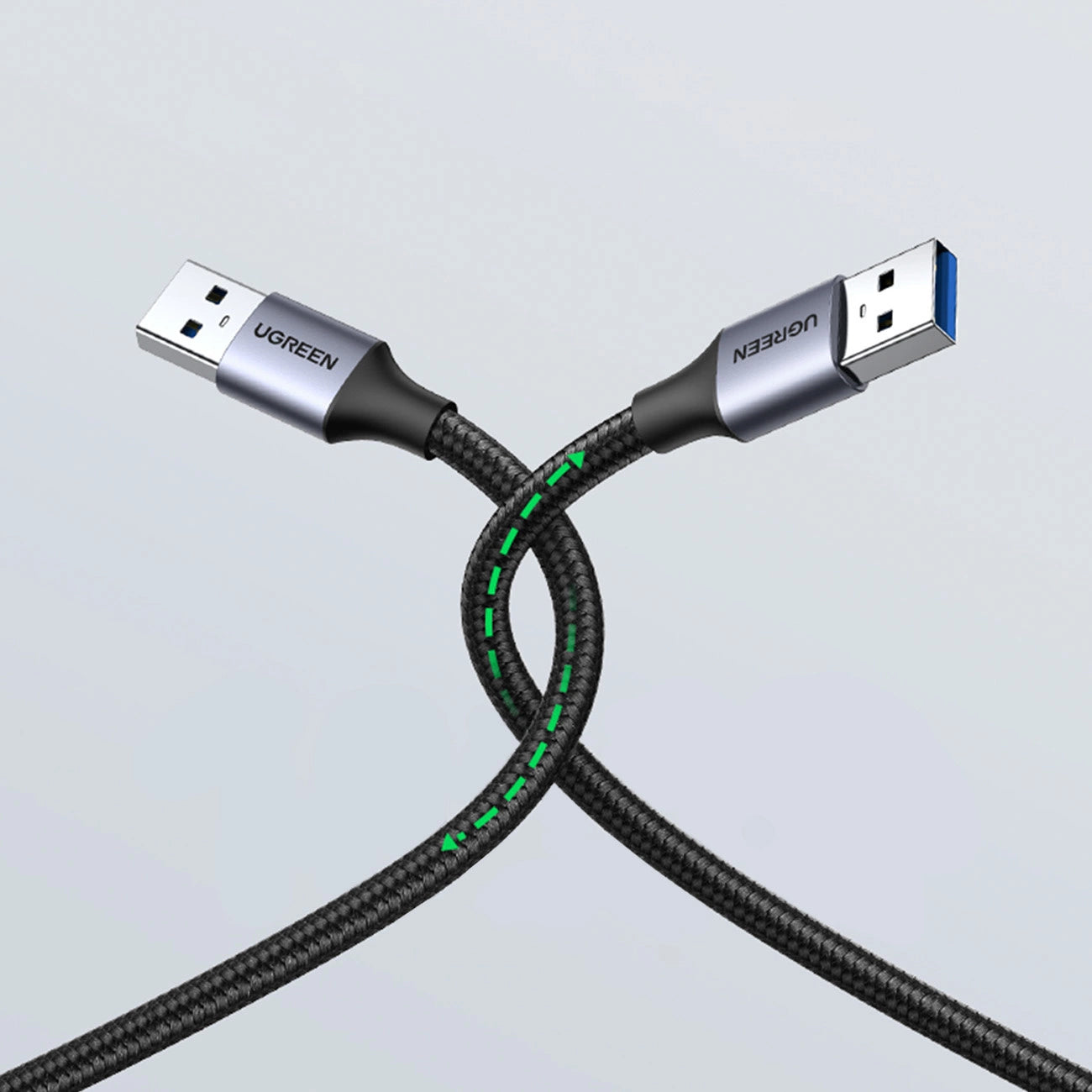 Ugreen cable USB cable - USB 3.0 5Gb/s 1m gray (US373)_5