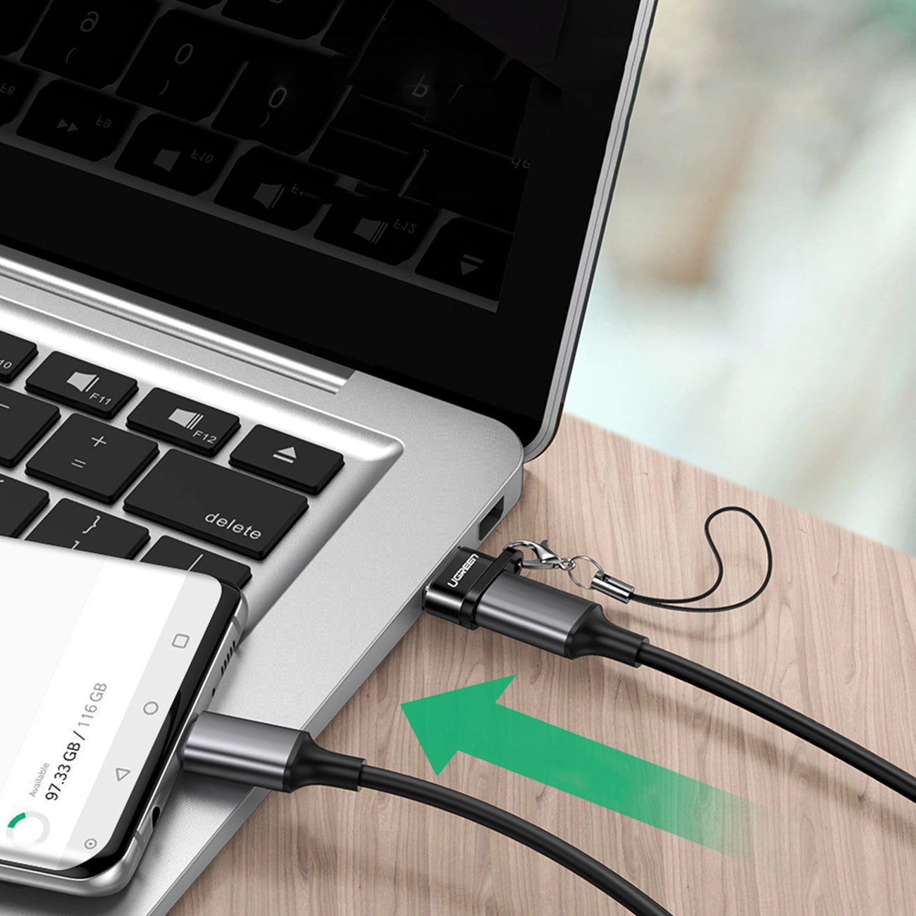 Ugreen US280 50568 USB-C 3.1 (female) / USB-A 2.0 (male) adapter - black_3