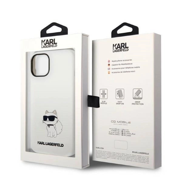 Karl Lagerfeld KLHMP14MSNCHBCH iPhone 14 Plus 6.7" hardcase white/white Silicone Choupette MagSafe_7