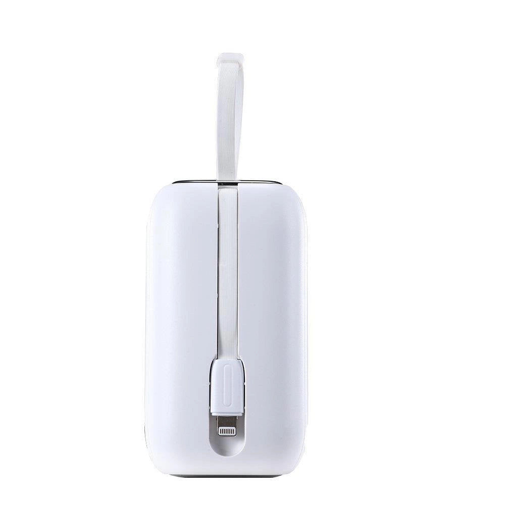 Joyroom mini powerbank 10000mAh Colorful Series 22.5W with 2 built-in USB C and Lightning cables white (JR-L012)_9