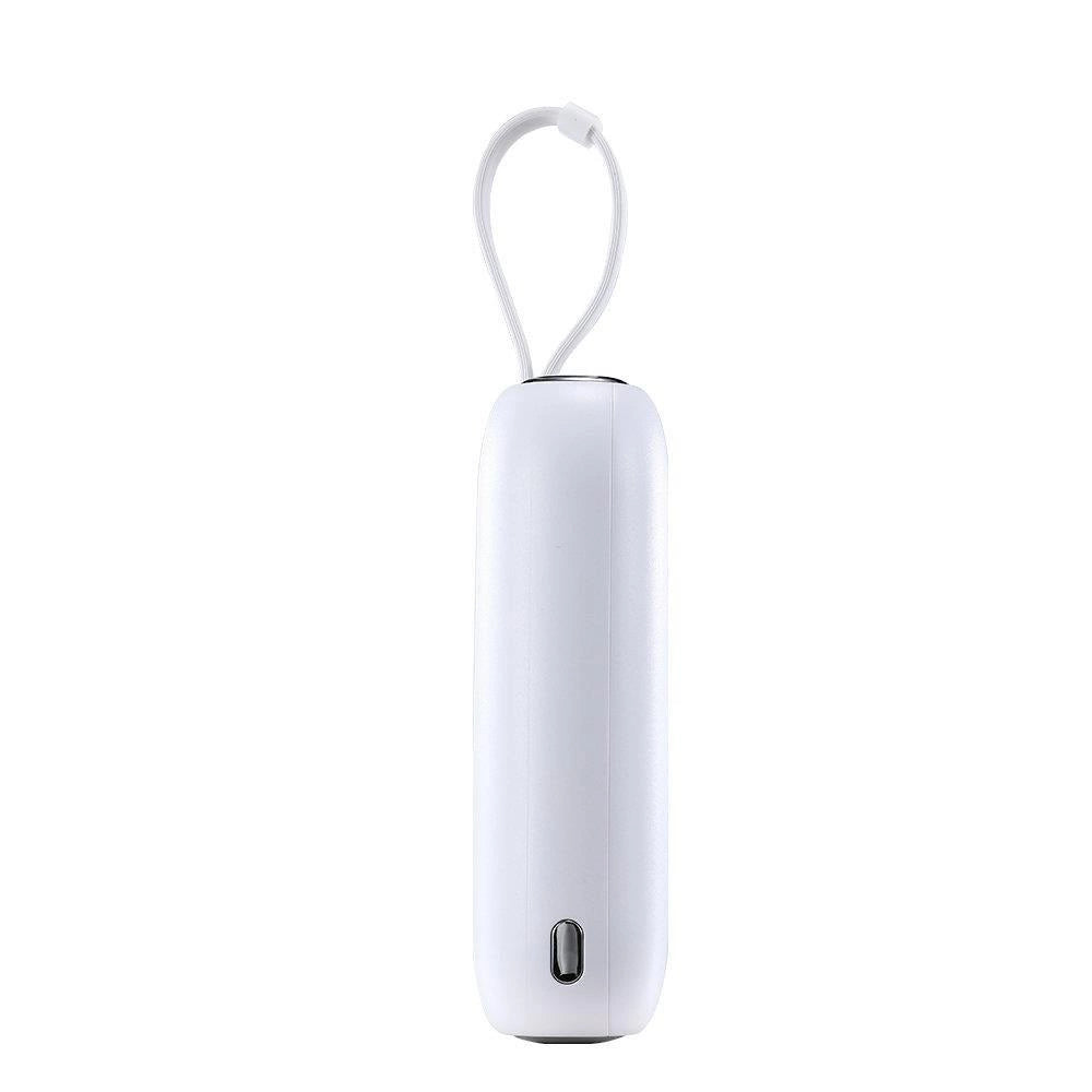 Joyroom mini powerbank 10000mAh Colorful Series 22.5W with 2 built-in USB C and Lightning cables white (JR-L012)_10