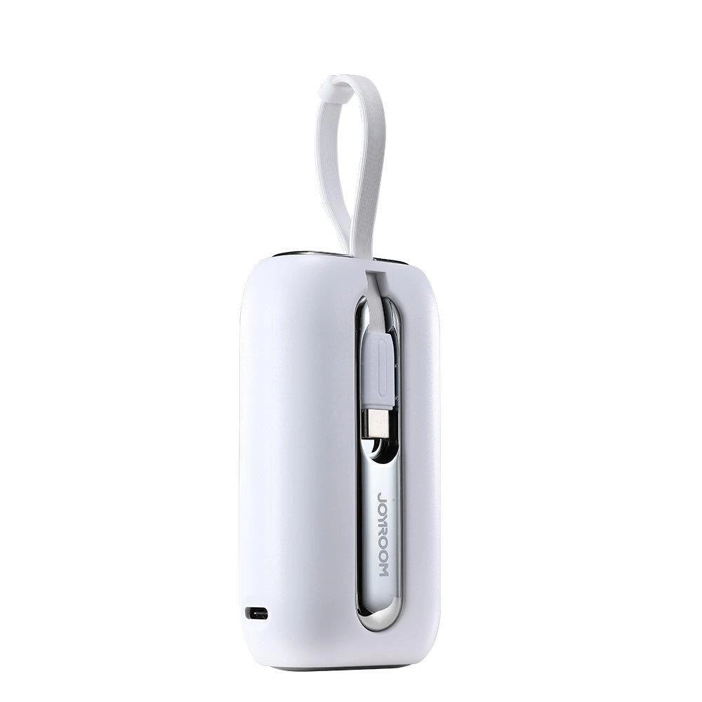 Joyroom mini powerbank 10000mAh Colorful Series 22.5W with 2 built-in USB C and Lightning cables white (JR-L012)_11