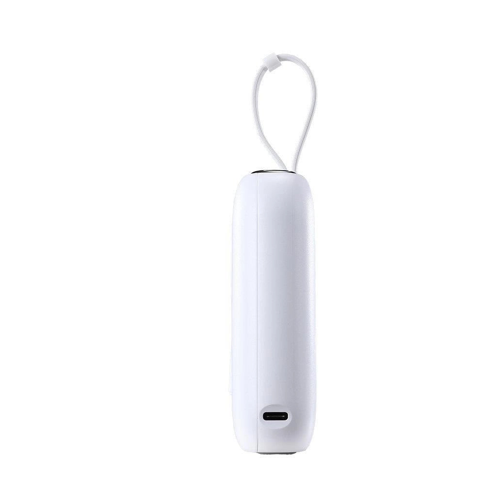 Joyroom mini powerbank 10000mAh Colorful Series 22.5W with 2 built-in USB C and Lightning cables white (JR-L012)_1