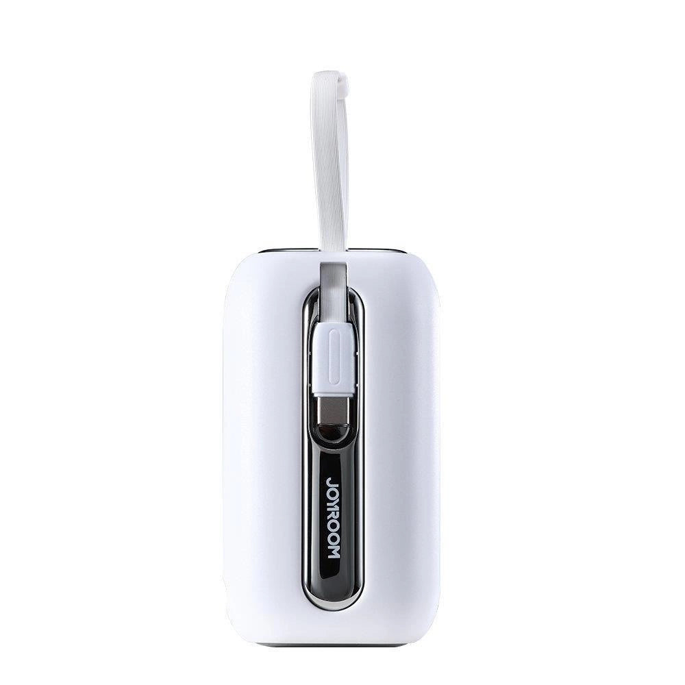 Joyroom mini powerbank 10000mAh Colorful Series 22.5W with 2 built-in USB C and Lightning cables white (JR-L012)_6