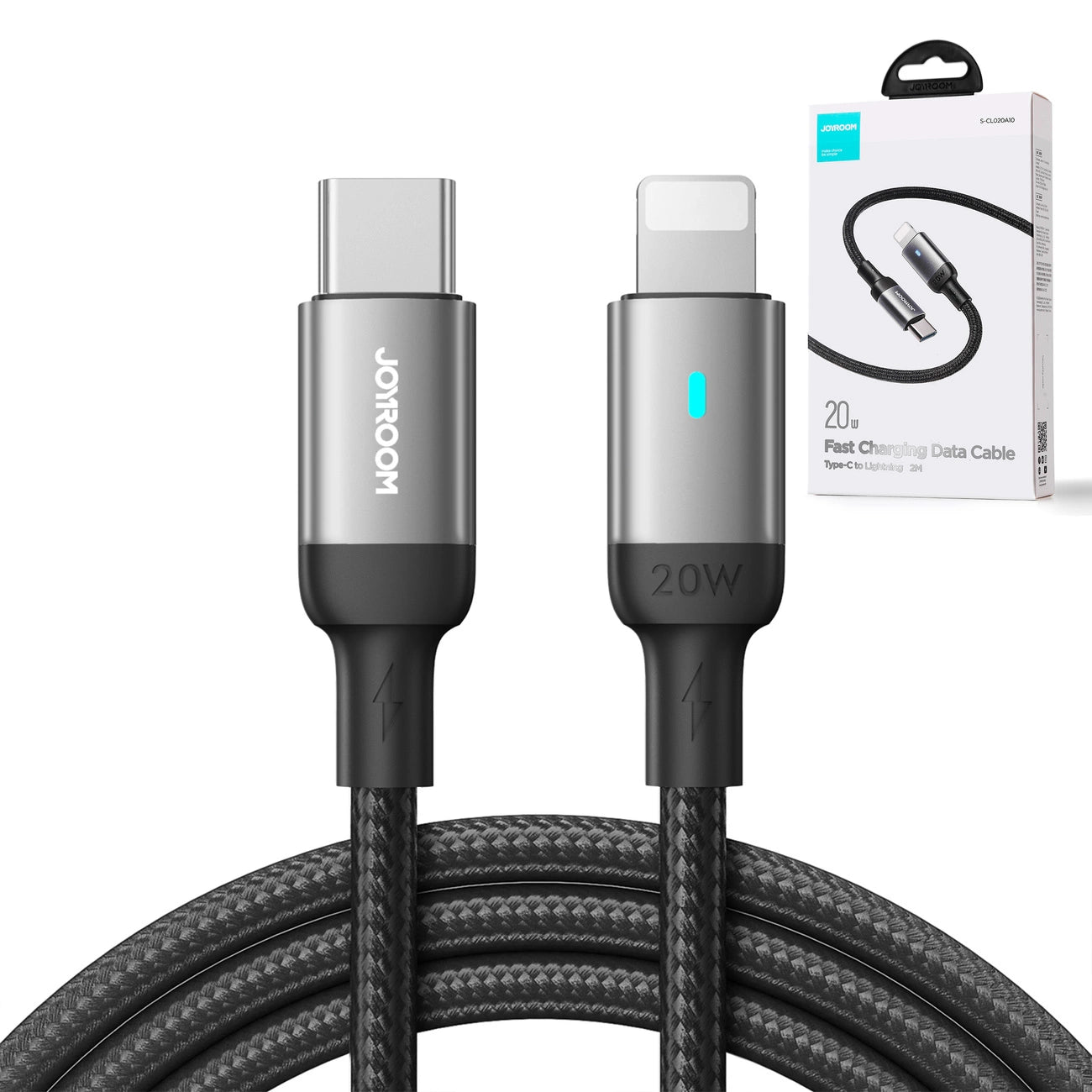 Joyroom S-CL020A10 (black) USB Lightning Type C 20W 1.2m cable_3