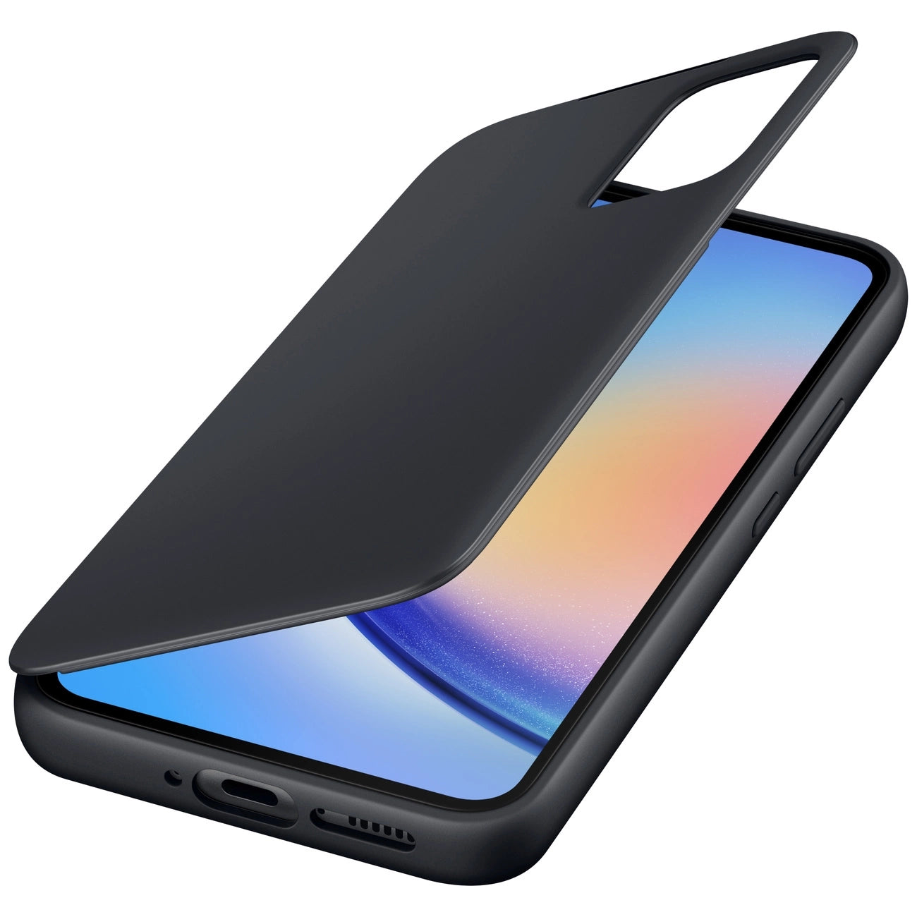 Samsung Smart View Wallet Case for Samsung Galaxy A34 5G Cover with Smart Flip Window Card Wallet Black (EF-ZA346CBEGWW)_3