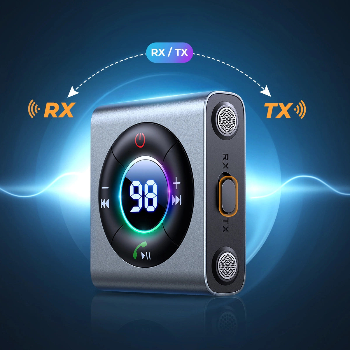 Bluetooth 5.3 AUX transmitter/receiver Joyroom JR-CB1 (gray)_9