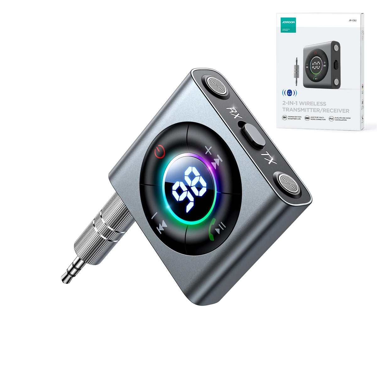 Bluetooth 5.3 AUX transmitter/receiver Joyroom JR-CB1 (gray)_8