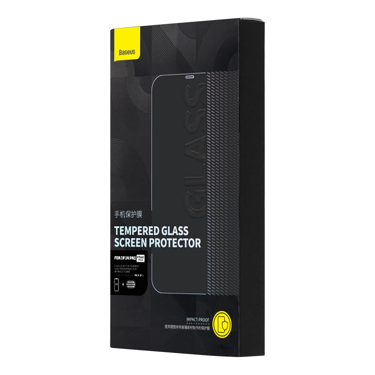 Baseus Full Screen Tempered Glass for iPhone 14 Pro with Speaker Cover 0.3mm + Mounting Frame_4