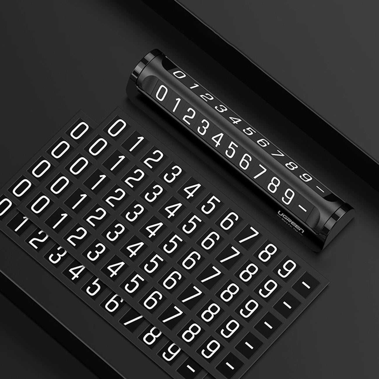 Ugreen car telephone number plate black (LP178)_9