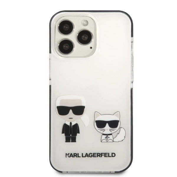 Karl Lagerfeld KLHCP13XTPEKCW iPhone 13 Pro Max 6.7" hardcase white/white Karl&Choupette_2