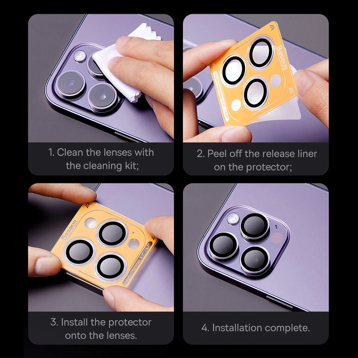 Camera Glass for iPhone 12 Pro / 11 Pro Max / 11 Pro Baseus Camera Glass_15