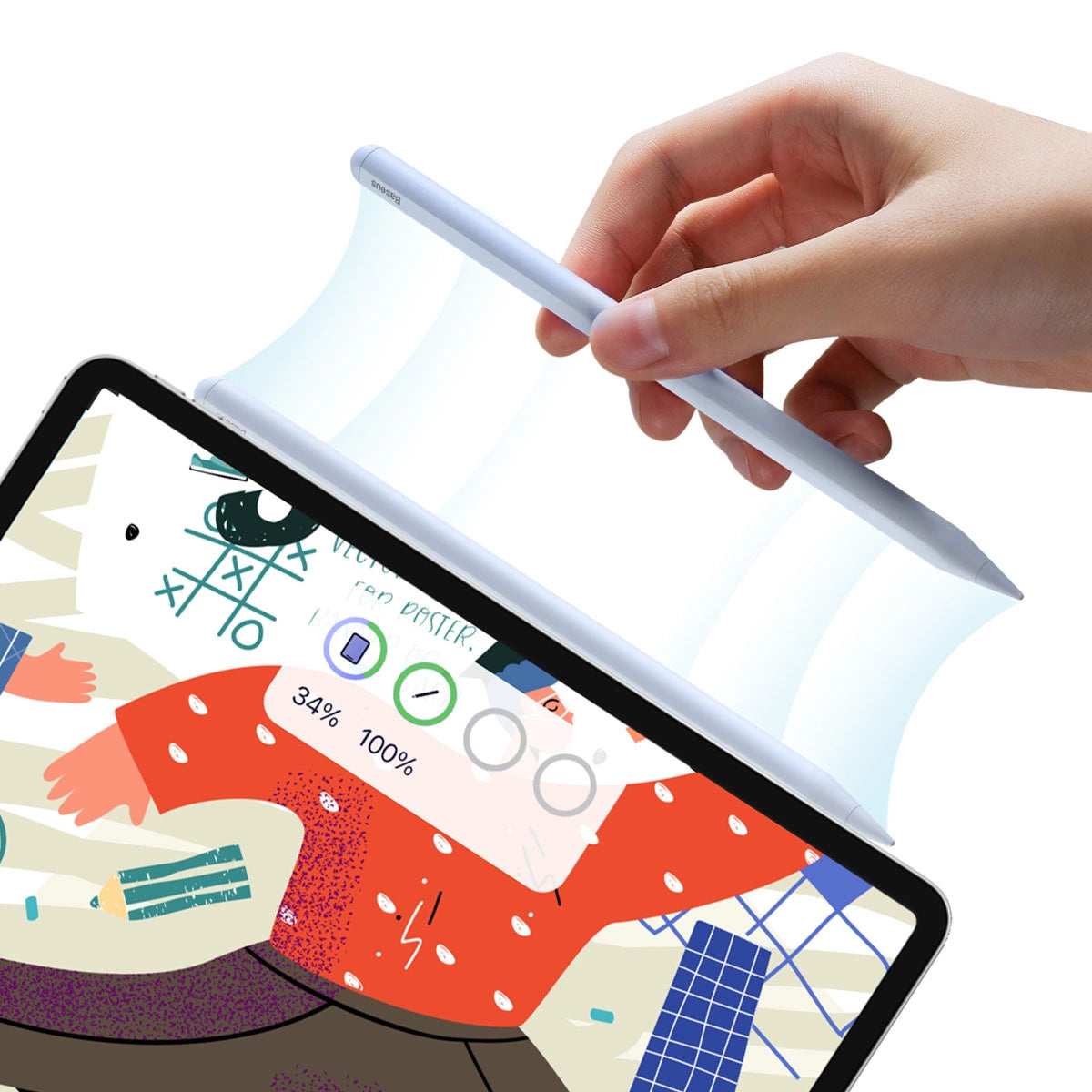 Active stylus for iPad Baseus Smooth Writing 2 SXBC060103 - blue_2