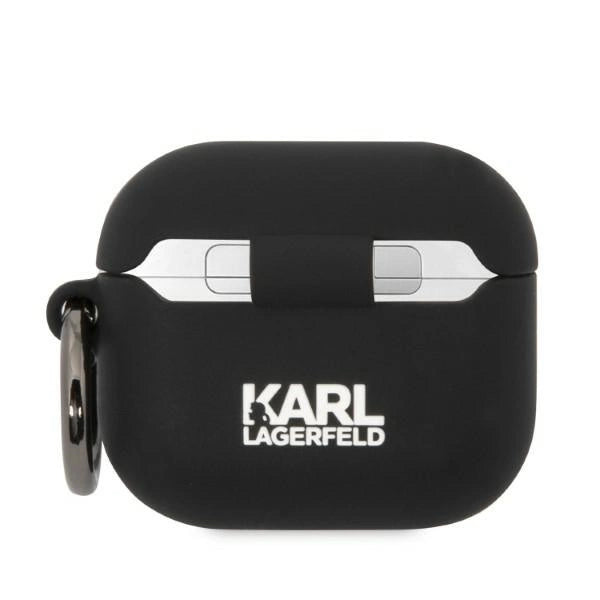 Karl Lagerfeld KLA3RUNCHK AirPods 3 cover black/black Silicone Choupette Head 3D_1
