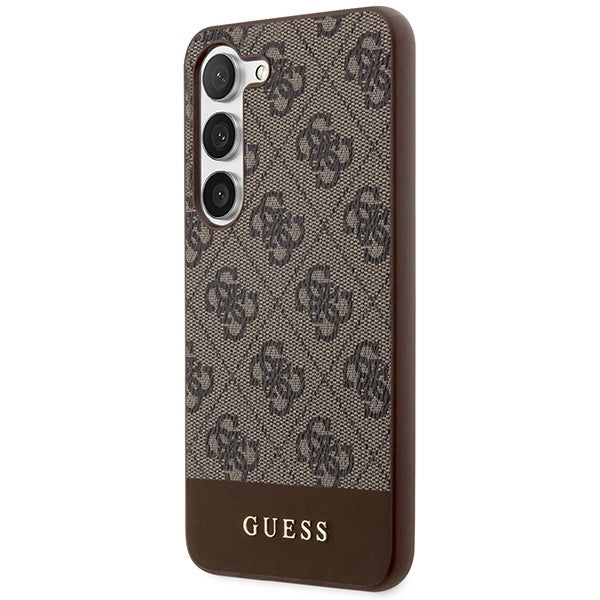 Guess GUHCS23MG4GLBR S23+ S916 brown/brown hardcase 4G Stripe Collection_1