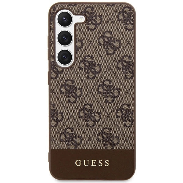 Guess GUHCS23MG4GLBR S23+ S916 brown/brown hardcase 4G Stripe Collection_2