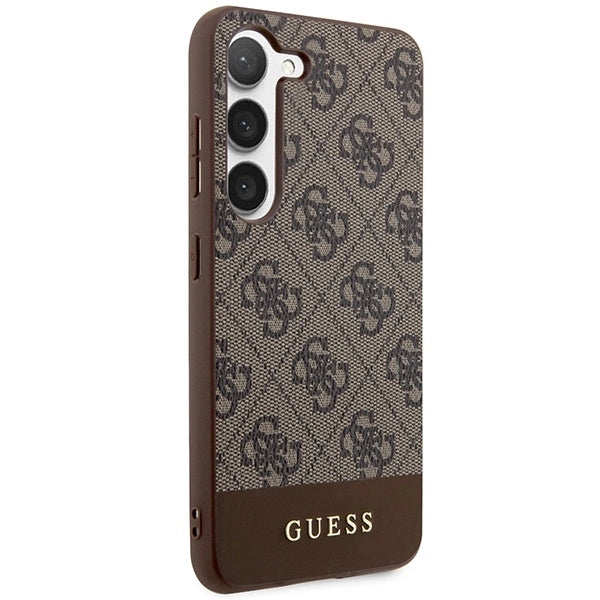 Guess GUHCS23MG4GLBR S23+ S916 brown/brown hardcase 4G Stripe Collection_3