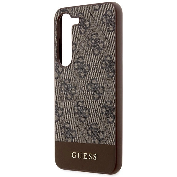 Guess GUHCS23MG4GLBR S23+ S916 brown/brown hardcase 4G Stripe Collection_5