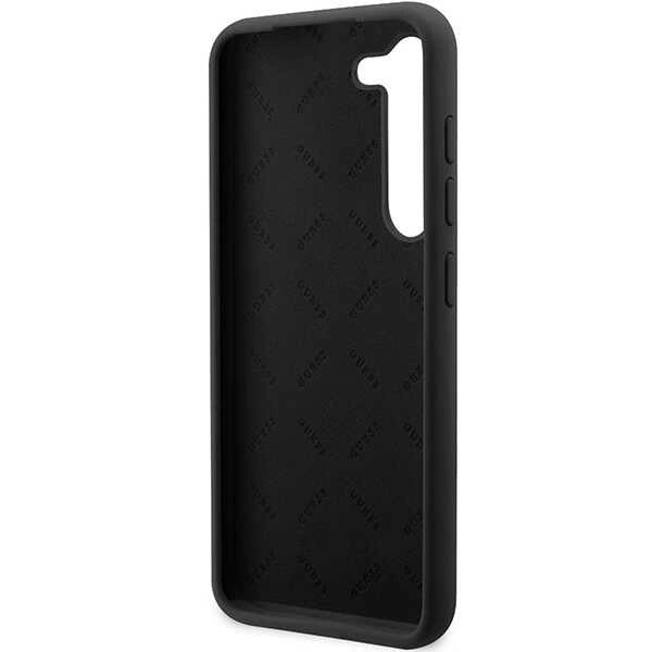 Guess GUHCS23MSLSMK S23+ S916 black/black hardcase Silicone Vintage Gold Logo_6