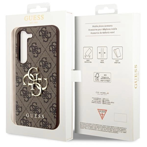 Guess GUHCS23S4GMGBR S23 S911 brown/brown hardcase 4G Big Metal Logo_7
