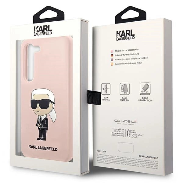 Karl Lagerfeld KLHCS23MSNIKBCP S23+ S916 hardcase pink/pink Silicone Ikonik_7