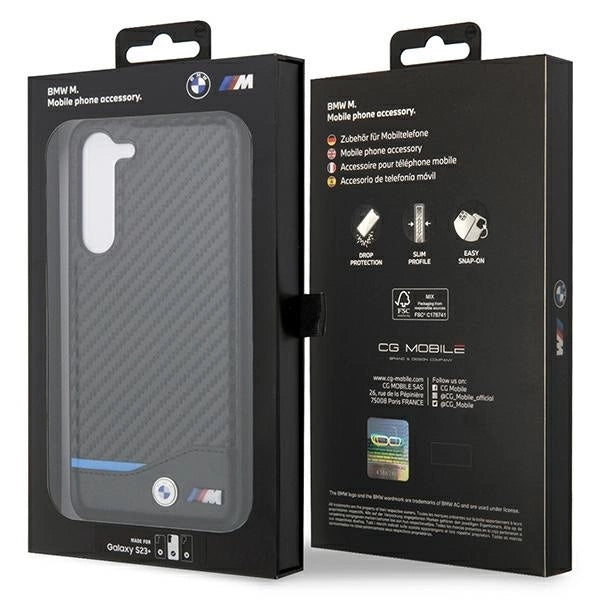 BMW Leather Carbon case for Samsung Galaxy S23+ - black_7