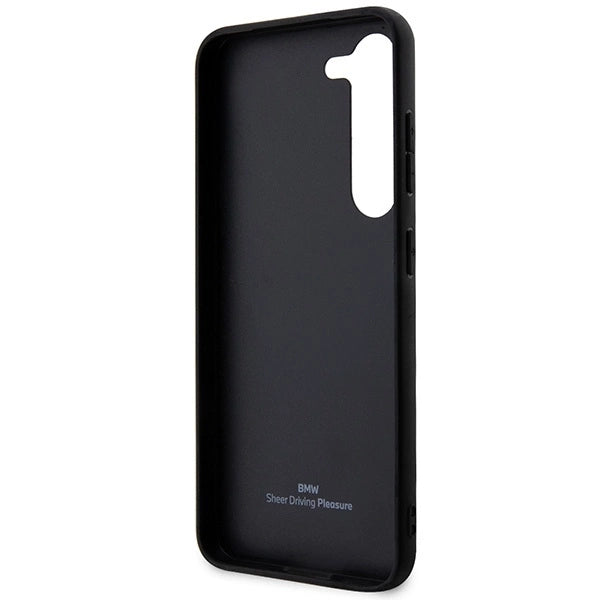 Case BMW BMHCS23M22RDPK S23+ S916 black/black hardcase Leather Textured & Stripe_6