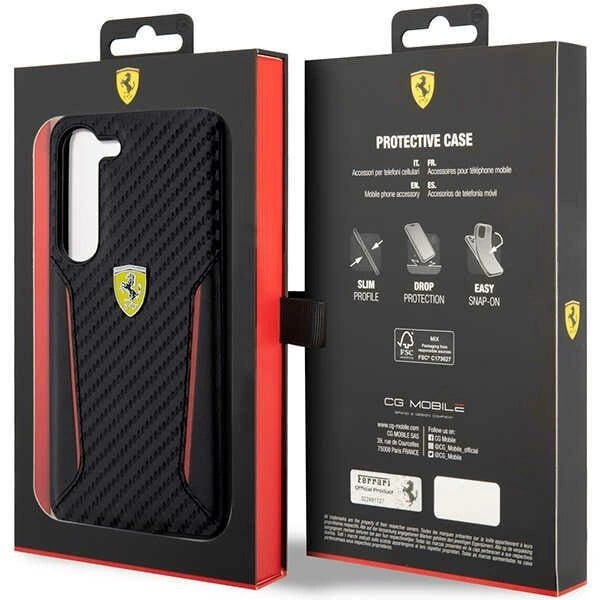Ferrari FEHCS23MNPYK S23+ S916 black/black hardcase Carbon Contrast Edges_7