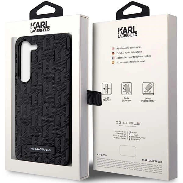 Karl Lagerfeld KLHCS23MSAKLHPK S23+ S916 hardcase black/black Saffiano Mono Metal Logo_7