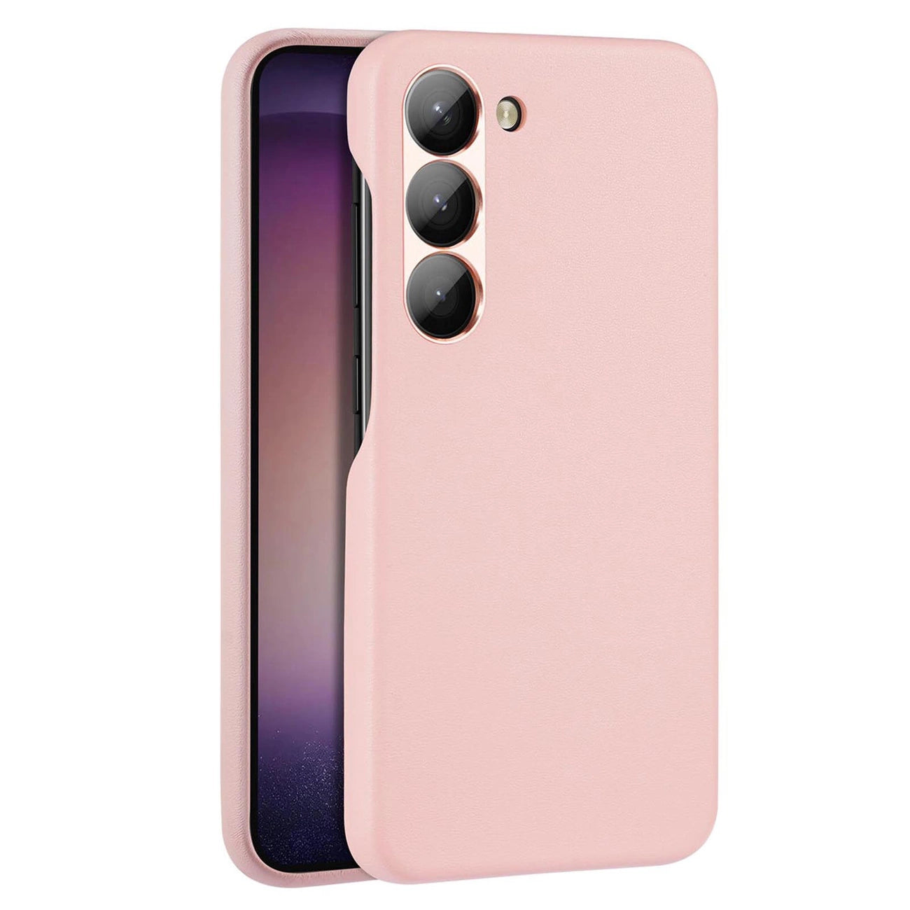 Dux Ducis Grit case for Samsung Galaxy S23+ elegant case made of artificial leather pink_0
