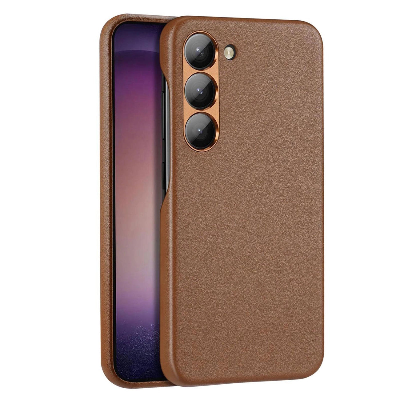 Dux Ducis Grit case for Samsung Galaxy S23+ elegant case made of artificial leather brown_0
