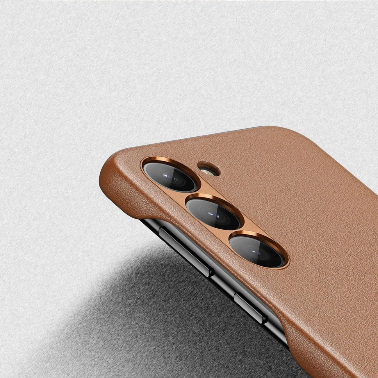 Dux Ducis Grit case for Samsung Galaxy S23+ elegant case made of artificial leather brown_6