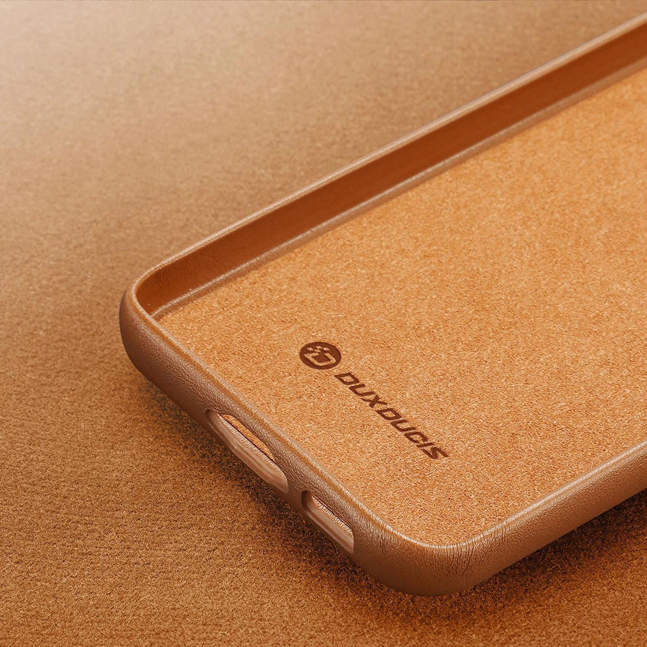 Dux Ducis Grit case for Samsung Galaxy S23+ elegant case made of artificial leather brown_8