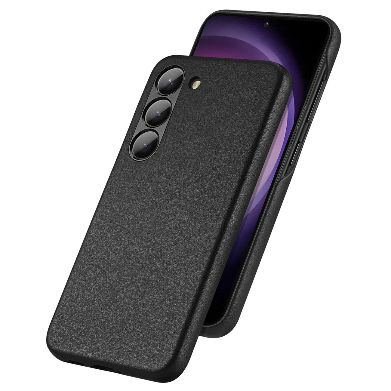 Dux Ducis Grit case for Samsung Galaxy S23+ elegant case made of artificial leather black_1
