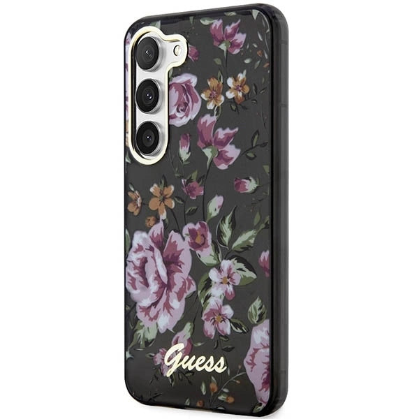 Guess GUHCS23MHCFWSK S23+ S916 black/black hardcase Flower Collection_1